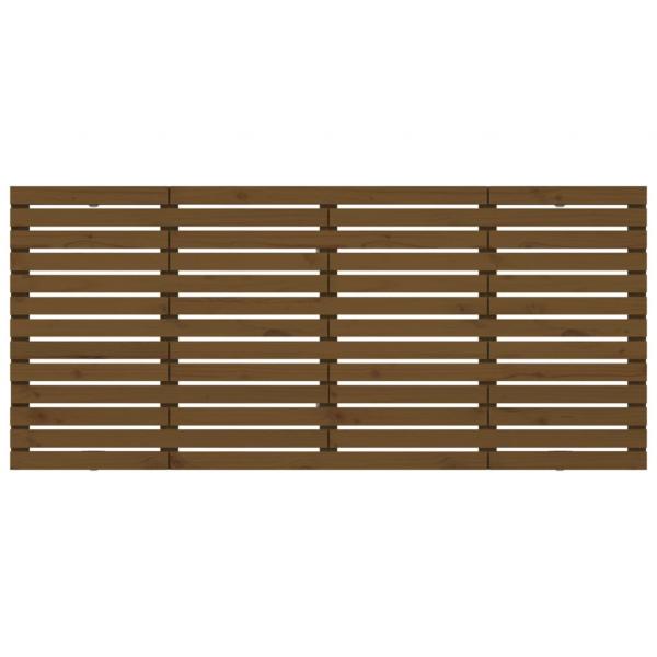 Wand-Kopfteil Honigbraun 166x3x91,5 cm Massivholz Kiefer