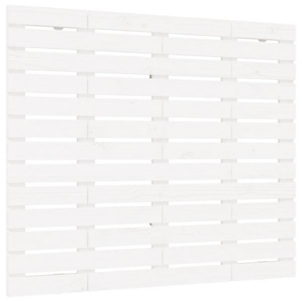 Wand-Kopfteil Weiß 141x3x91,5 cm Massivholz Kiefer