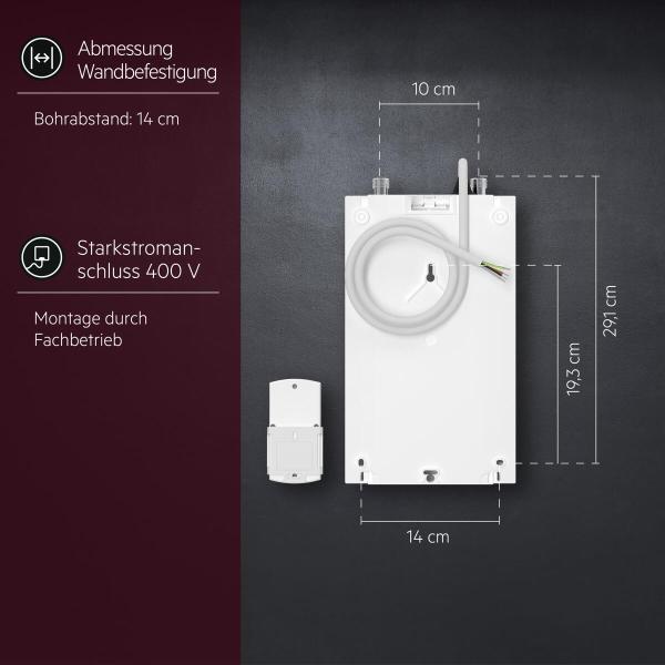 AEG DDLE Kompakt FB 11/13 EEK: A Kompakt-Durchlauferhitzer, geschlossen, Untertischmontage (230769)