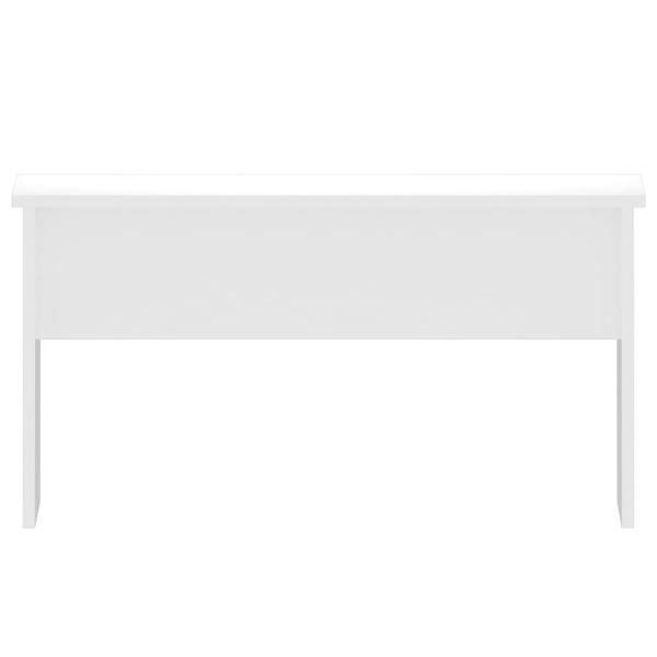ARDEBO.de - Couchtisch Hochglanz-Weiß 80x50,5x41,5 cm Holzwerkstoff