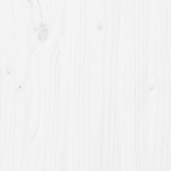 Massivholzbett Weiß 135x190 cm