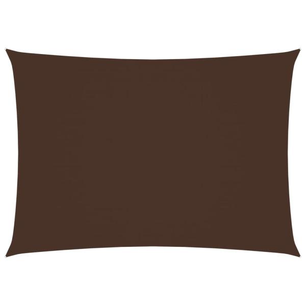 Sonnensegel Oxford-Gewebe Rechteckig 4x6 m Braun