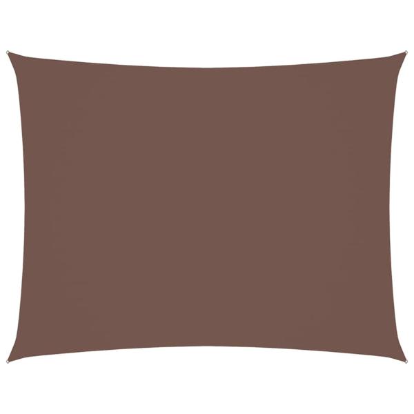 Sonnensegel Oxford-Gewebe Rechteckig 4x6 m Braun