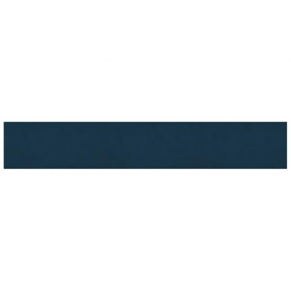Wandpaneele 12 Stk. Blau 90x15 cm Samt 1,62 m²