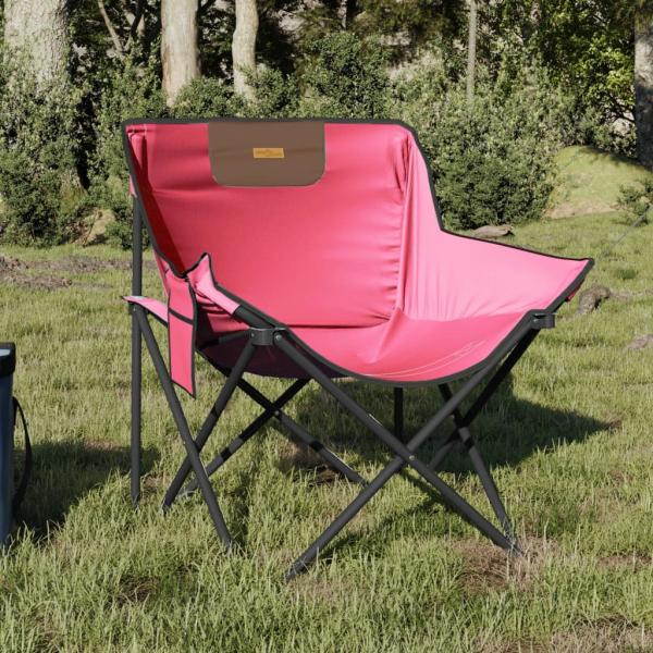 ARDEBO.de - Campingstühle 2 Stk. mit Tasche Klappbar Rosa