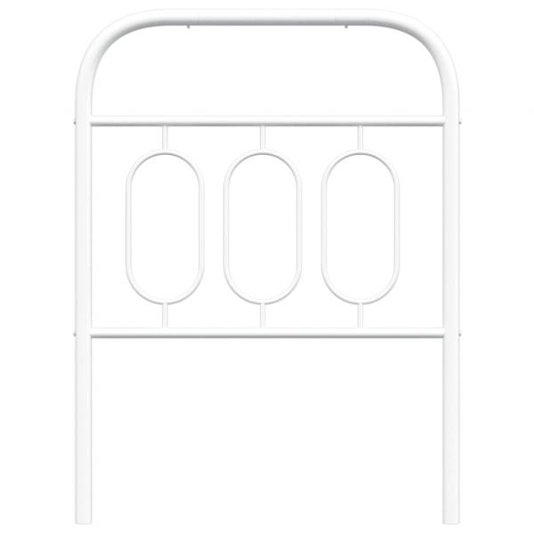 Kopfteil Metall Weiß 75 cm