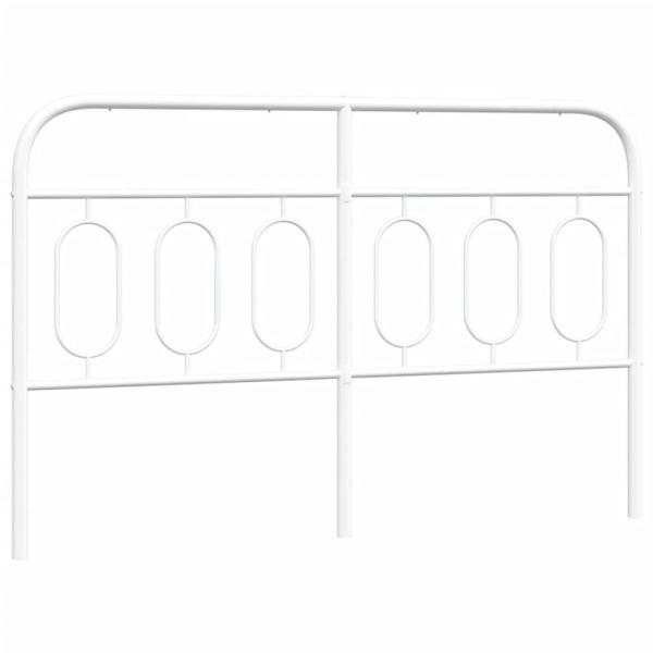 Kopfteil Metall Weiß 140 cm