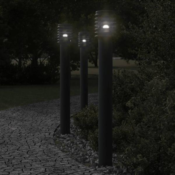 ARDEBO.de - Wegeleuchte Schwarz 110 cm Edelstahl