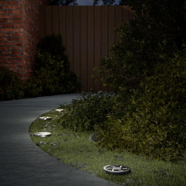 ARDEBO.de - Solar-Bodenleuchten mit Erdspieß 12 Stk. Warmweiß