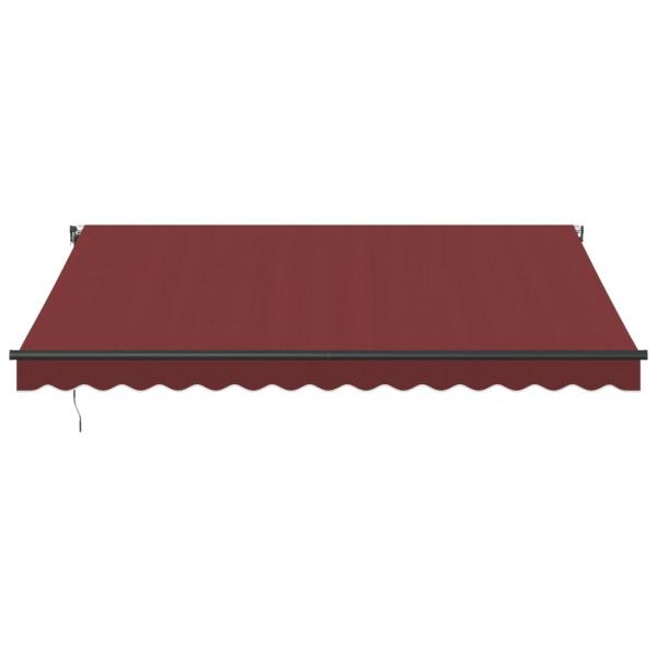 Markise Automatisch mit LED Weinrot 400x350 cm