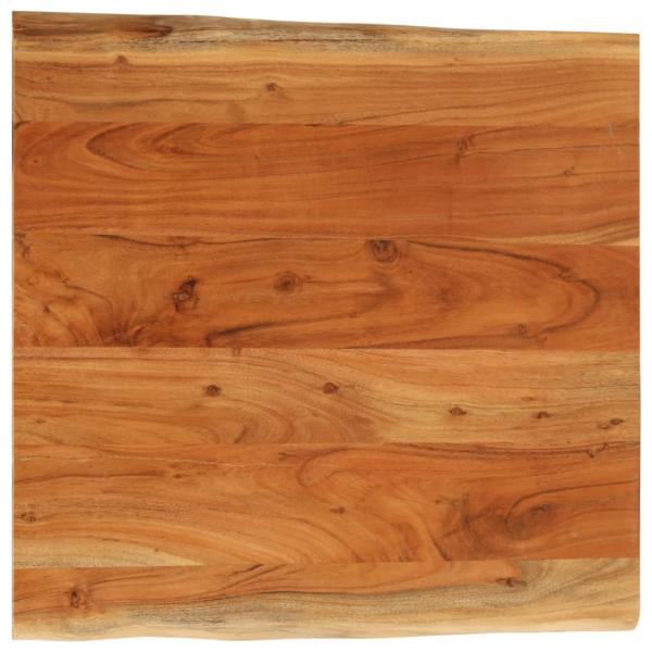 ARDEBO.de - Tischplatte 80x80x3,8 cm Rechteckig Massivholz Akazie Baumkante