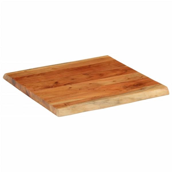 Tischplatte 80x80x3,8 cm Rechteckig Massivholz Akazie Baumkante