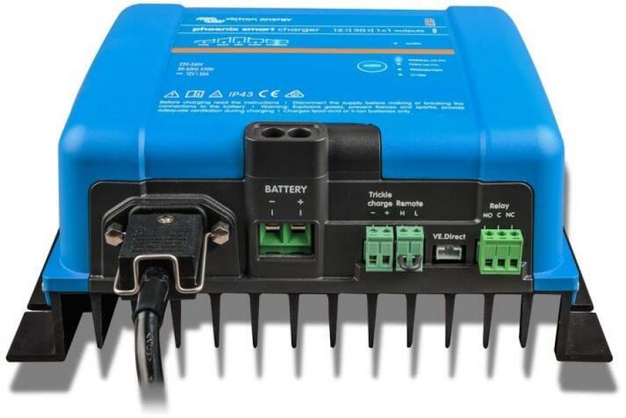 ARDEBO.de Victron Phoenix Smart IP43 Charger 24/25 (1+1) 230V, Batterieladegerät, Ladegerät, mit Bluetooth, blau (PSC242551085)
