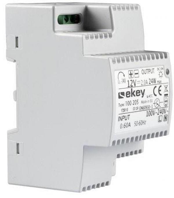 ARDEBO.de eKey NT REG 230 VAC/12 VDC/2 A Netzteil, grau (100205)
