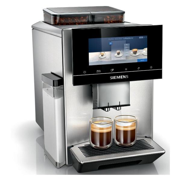 Siemens TQ907D03 EQ900 Kaffeevollautomat, 1500W, baristaMode, superSilent, dualBean, Edelstahl