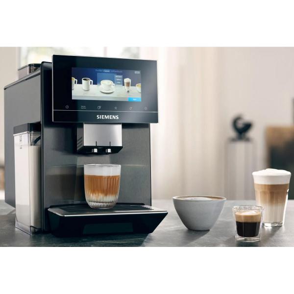 Siemens TQ907D03 EQ900 Kaffeevollautomat, 1500W, baristaMode, superSilent, dualBean, Edelstahl