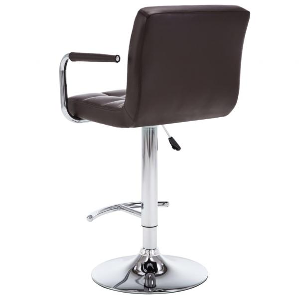 Barhocker 2 Stk. Braun Kunstleder 