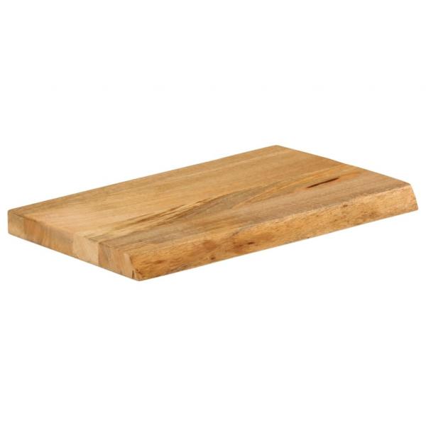 Tischplatte mit Baumkante 50x40x2,5 cm Massivholz Mango