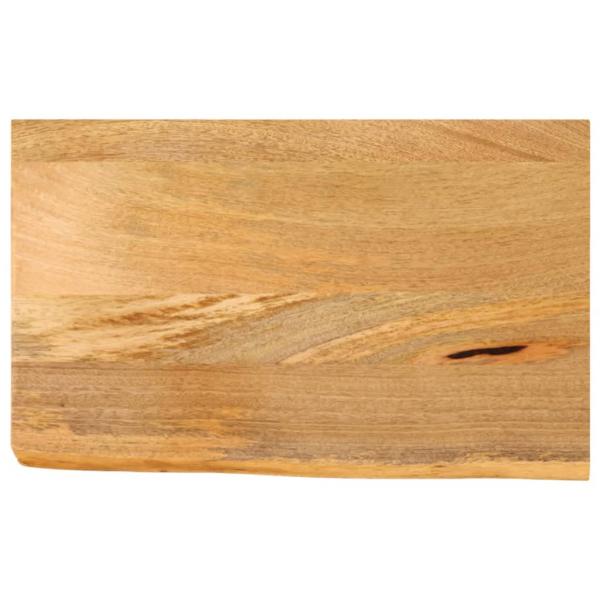 ARDEBO.de - Tischplatte mit Baumkante 60x20x3,8 cm Massivholz Mango