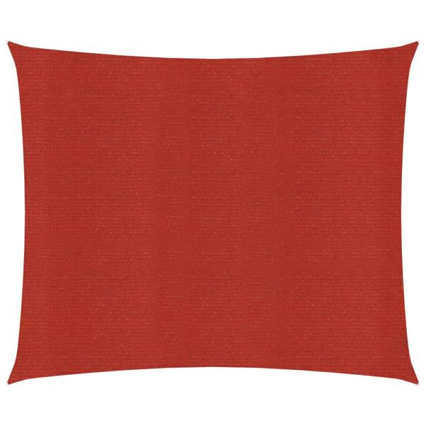 Sonnensegel 160 g/m² Rot 2,5x3 m HDPE