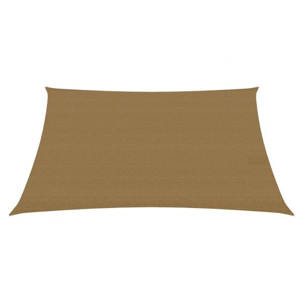 Sonnensegel 160 g/m² Taupe 7x7 m HDPE