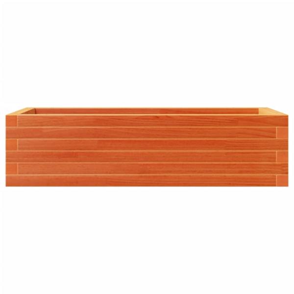 Pflanzkübel Wachsbraun 90x40x23 cm Massivholz Kiefer