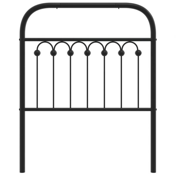 Kopfteil Metall Schwarz 75 cm