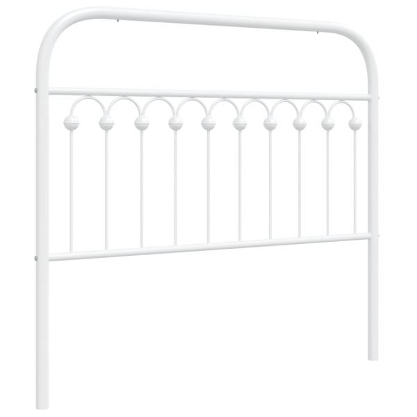 Kopfteil Metall Weiß 107 cm
