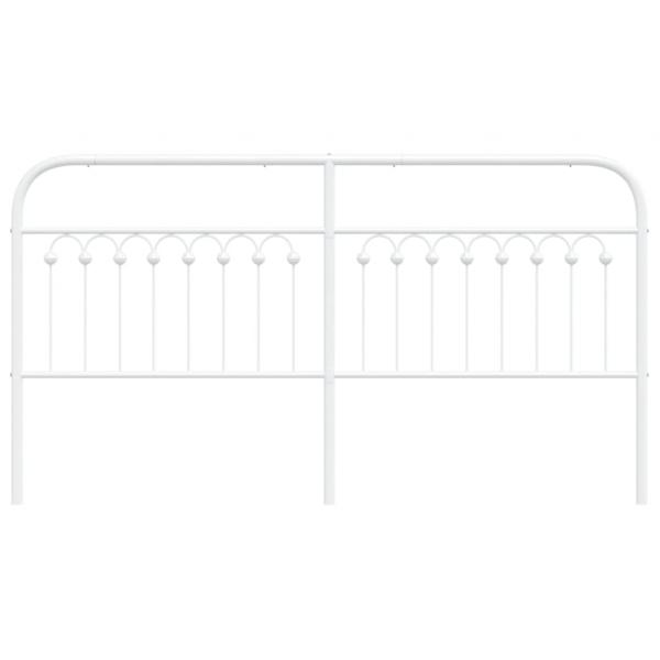 Kopfteil Metall Weiß 180 cm