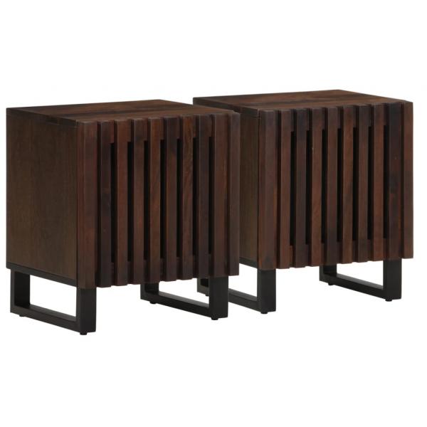 ARDEBO.de - Nachttische 2 Stk. 40x34x46 cm Massivholz Mango