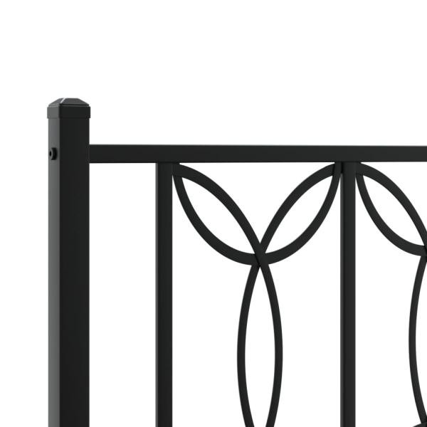 Kopfteil Metall Schwarz 135 cm