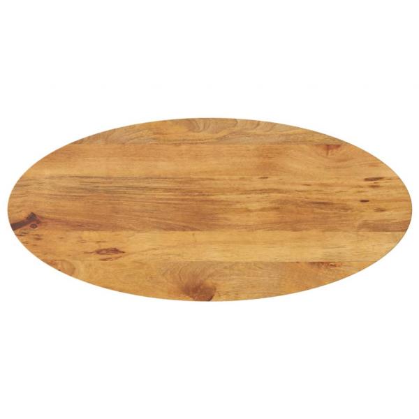 ARDEBO.de - Tischplatte 140x50x2,5 cm Oval Massivholz Mango