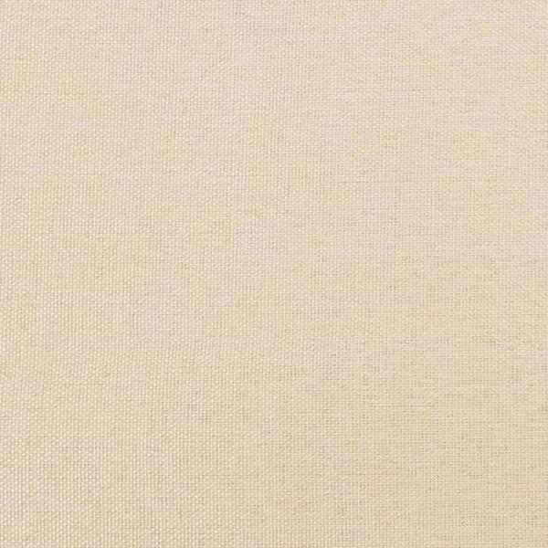 Boxspringbett mit Matratze Creme 180x200 cm Stoff