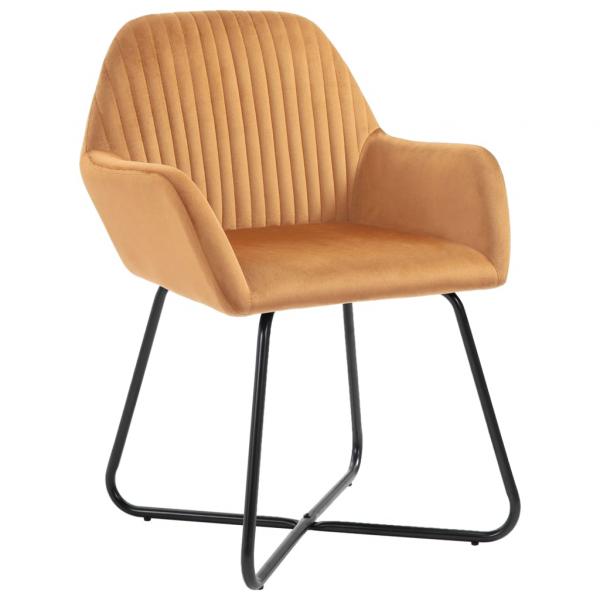 Esszimmerstühle 2 Stk. Creme Samt