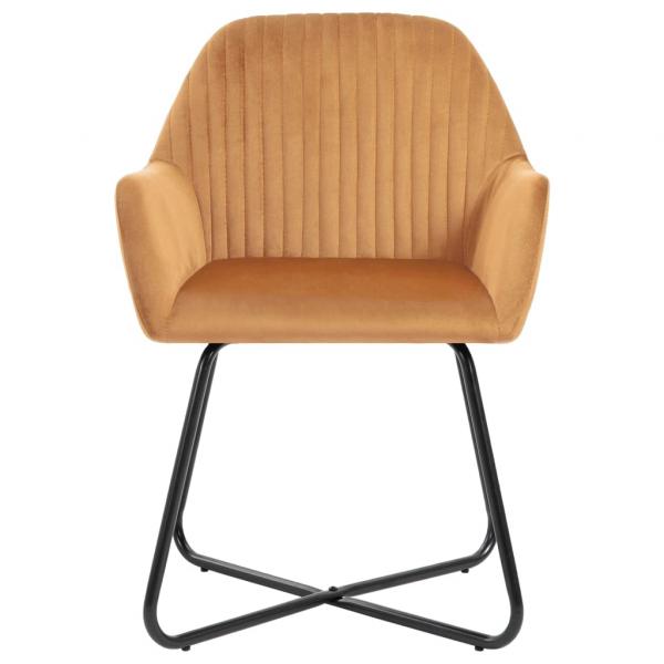 Esszimmerstühle 2 Stk. Creme Samt