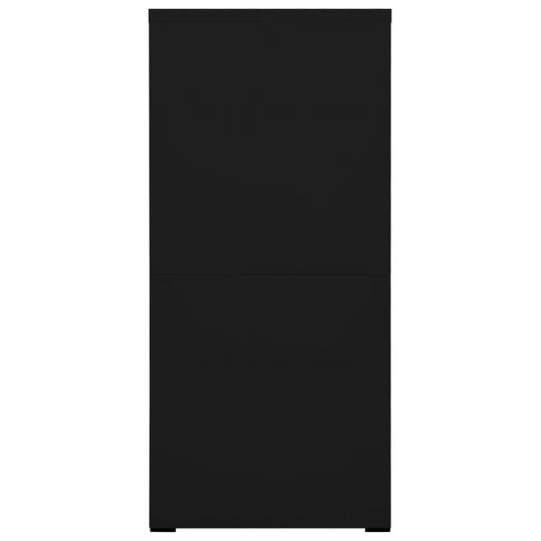 Aktenschrank Schwarz 46x62x133 cm Stahl