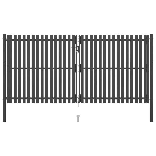 ARDEBO.de - Gartentor Stahl 4x2,25 m Anthrazit