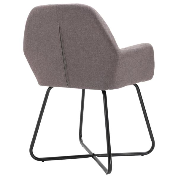 Esszimmerstühle 4 Stk. Taupe Stoff