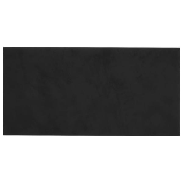 Wandpaneele 12 Stk. Schwarz 60x30 cm Samt 2,16 m²