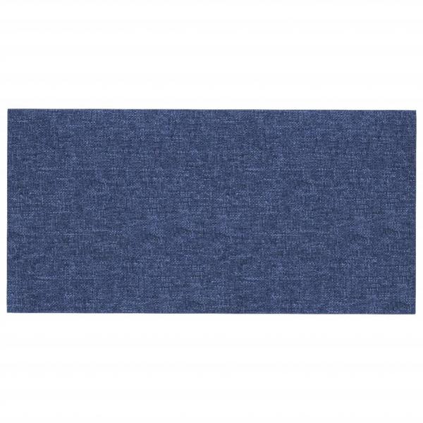 Wandpaneele 12 Stk. Blau 60x30 cm Stoff 2,16 m²