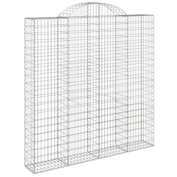 ARDEBO.de - Gabionen mit Hochbogen 6 Stk. 200x30x200/220cm Verzinktes Eisen