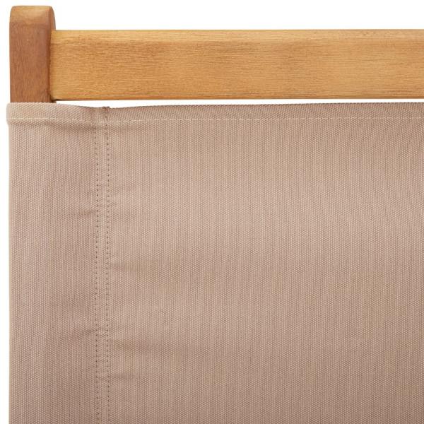 Gartenstühle 2 Stk. Taupe Massivholz Akazie & Stoff