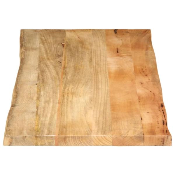 Tischplatte mit Baumkante 140x60x3,8 cm Massivholz Mango