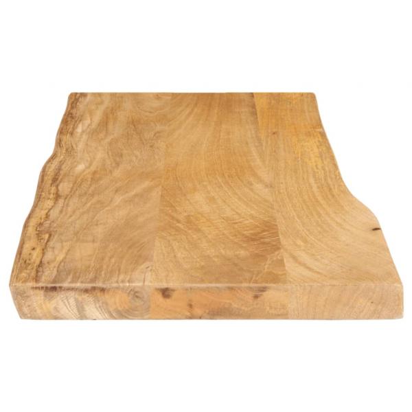 Tischplatte mit Baumkante 100x40x3,8 cm Massivholz Mango