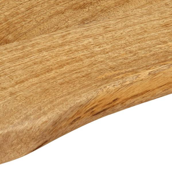 Tischplatte mit Baumkante 100x40x3,8 cm Massivholz Mango