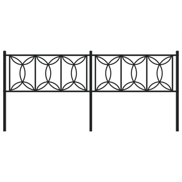 Kopfteil Metall Schwarz 193 cm