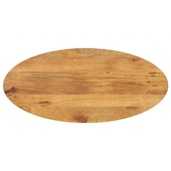 ARDEBO.de - Tischplatte 100x40x2,5 cm Oval Massivholz Mango