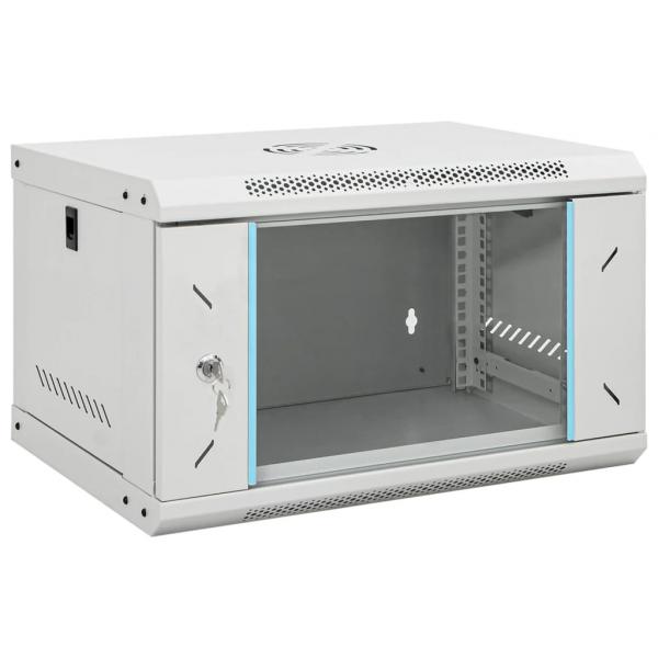 ARDEBO.de - 6U Wand-Netzwerkschrank 19" IP20 53x40x30 cm
