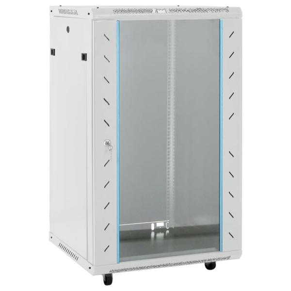 ARDEBO.de - 18U Netzwerkschrank auf Rollen 19" IP20 60x60x100 cm