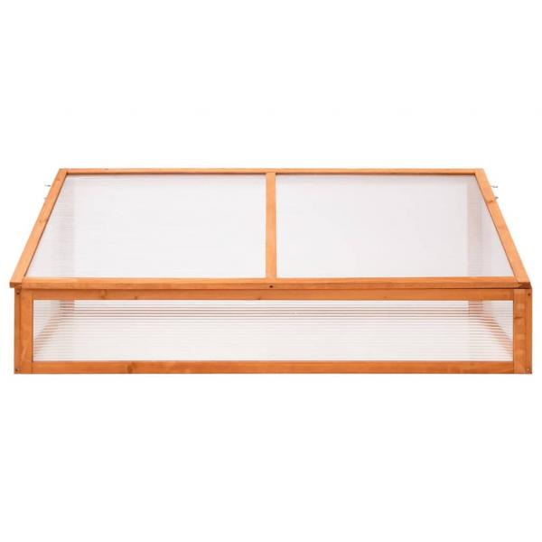 ARDEBO.de - Gewächshaus Orange 110x58,5x39 cm Tannenholz